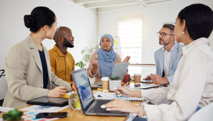 Business meeting with a group of people 